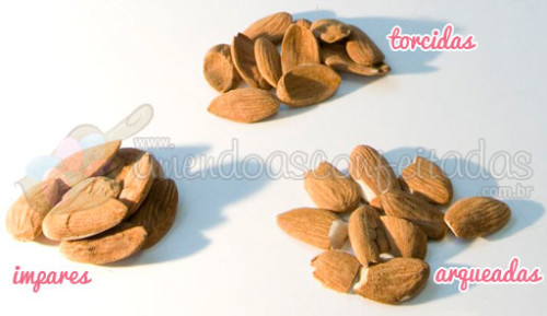 Tipos de amendoas - amendoas confeitadas